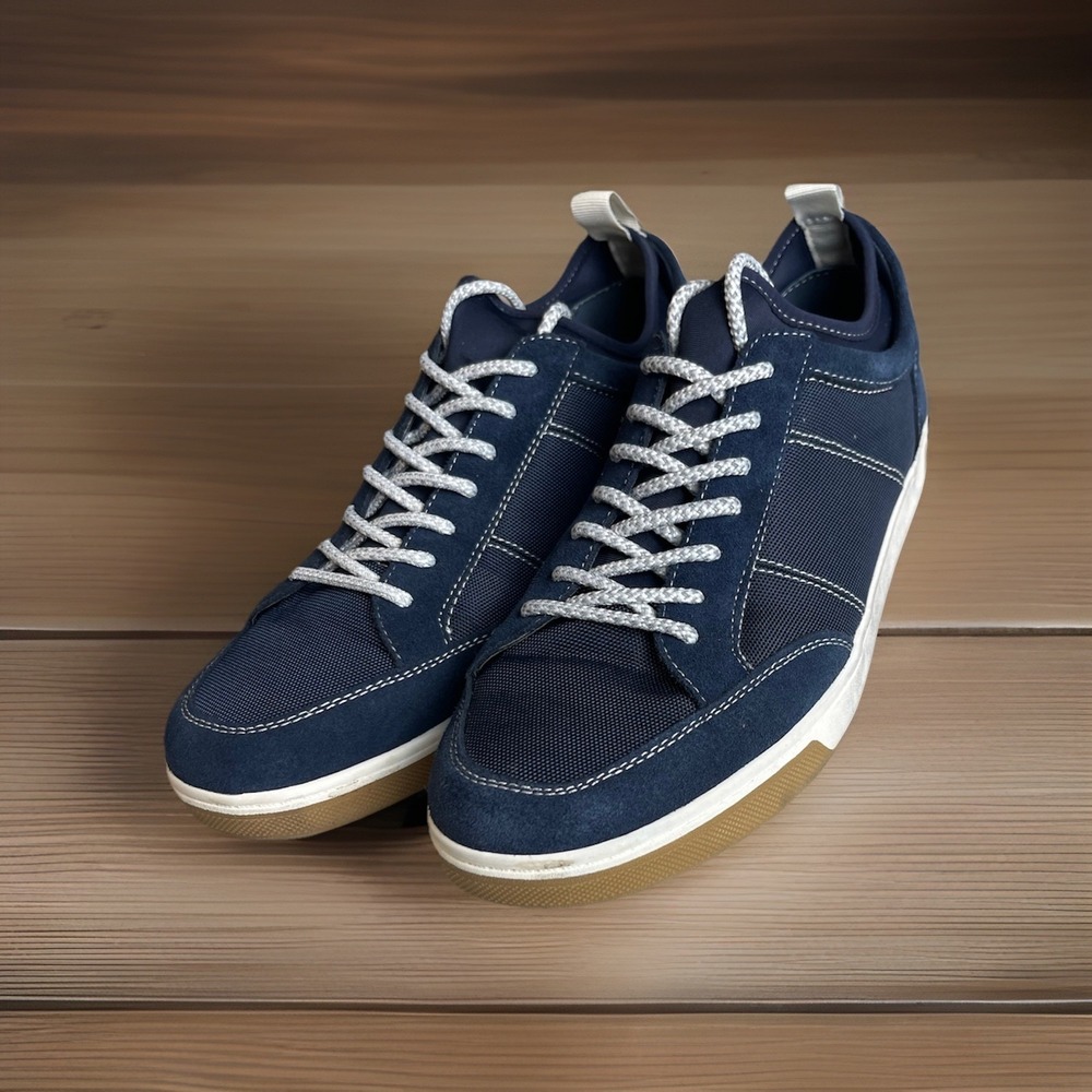 Johnnie-O Mens Navy Blue Surfside Tennis Shoes‎ Size 10 M